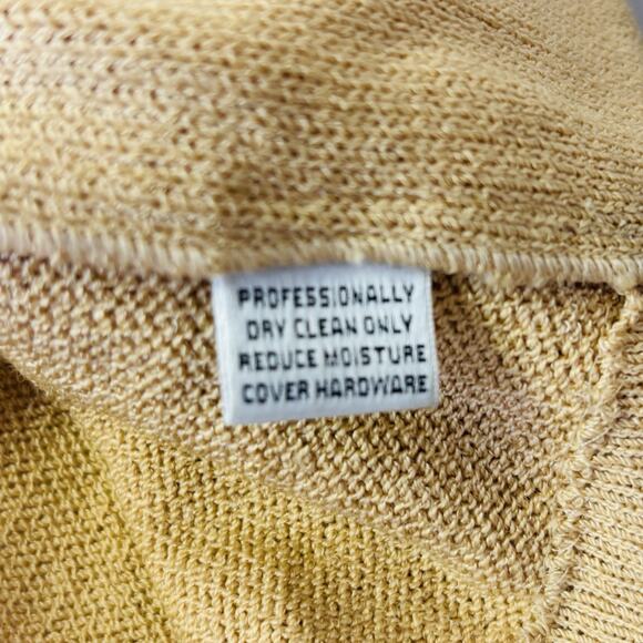 St.John Collection Sz 2 Beige Animal Contrast Santana Knit Blazer Jacket XS S - Picture 8 of 9